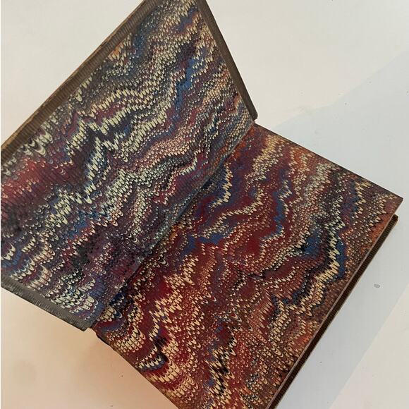 Diary of Samuel Pepys Volume III - Leather-bound marbled book - 1858, 6th edit. - Picture 4 of 9